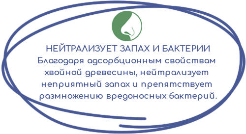 Нейтрализует запах